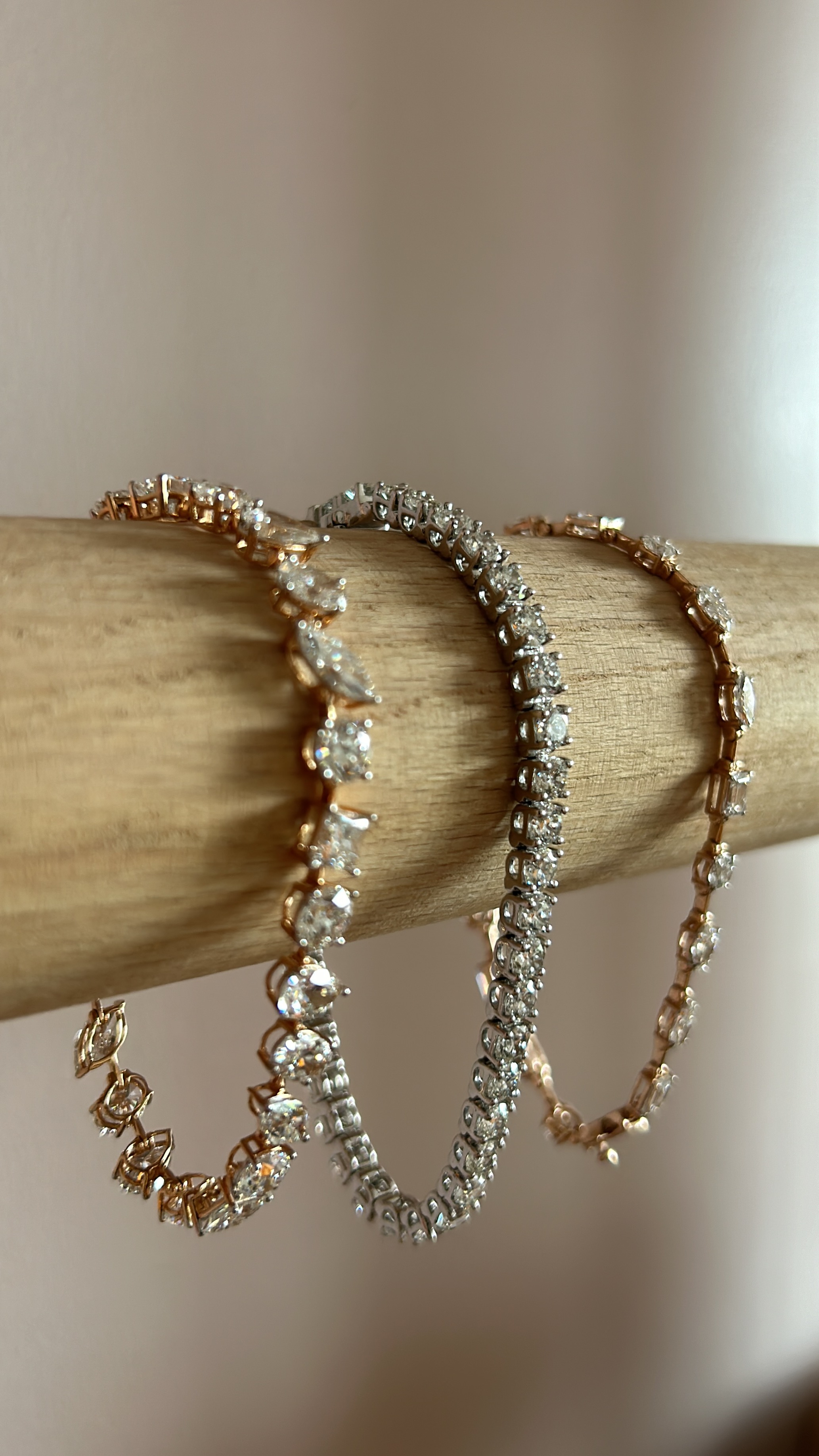 Close-up of a bespoke lab grown diamond engagement ring being set by an Aurique artisan